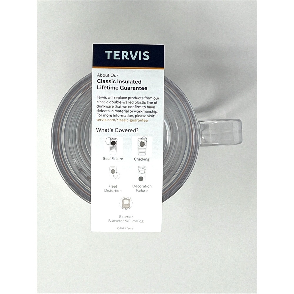 Tervis Texas Longhorns Insulated Mug Lid Clear Orange NCAA University of Texas - Picture 9 of 9